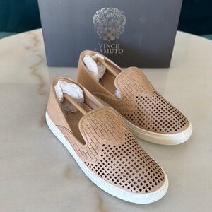 Vince Camuto Tan Flats with Breathable Design
